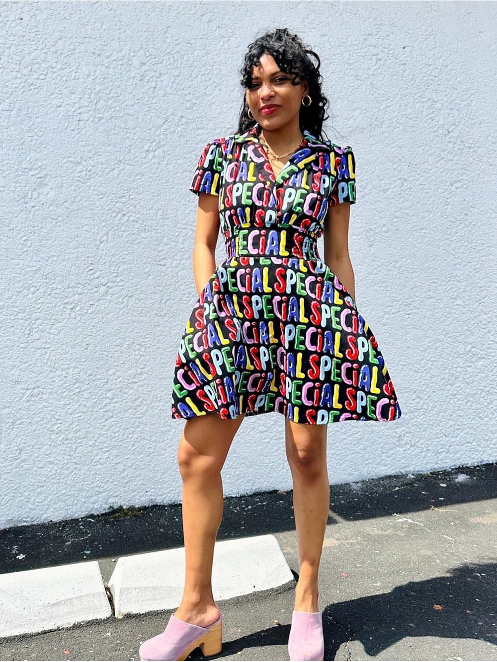Nooworks Leah Dress with 'SPECIAL' Print sz 2X
